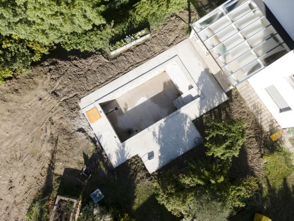 Pool Area Grading in Gainesville