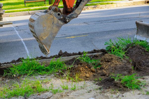 Sewer Line Trenching in Gainesville