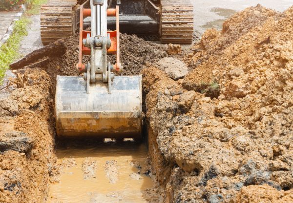 Water Line Digging in Gainesville