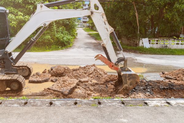 Water Line Excavation in Gainesville